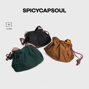 【甲壳虫】SpicyCapSoul池金物小众珠光复古美式单肩斜挎运动包