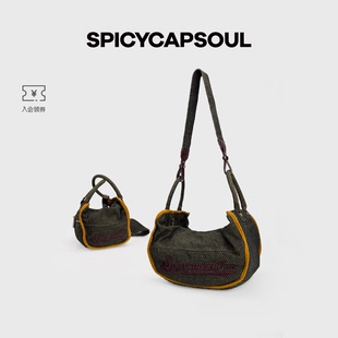 【二两蜂蜜】SpicyCapSoul池金物小众水洗牛仔怀旧单肩斜挎手拎兜