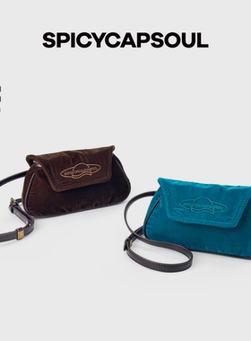 【蜜饯/小号】SpicyCapSoul原创池金物拜占庭风格丝绒单肩斜挎包