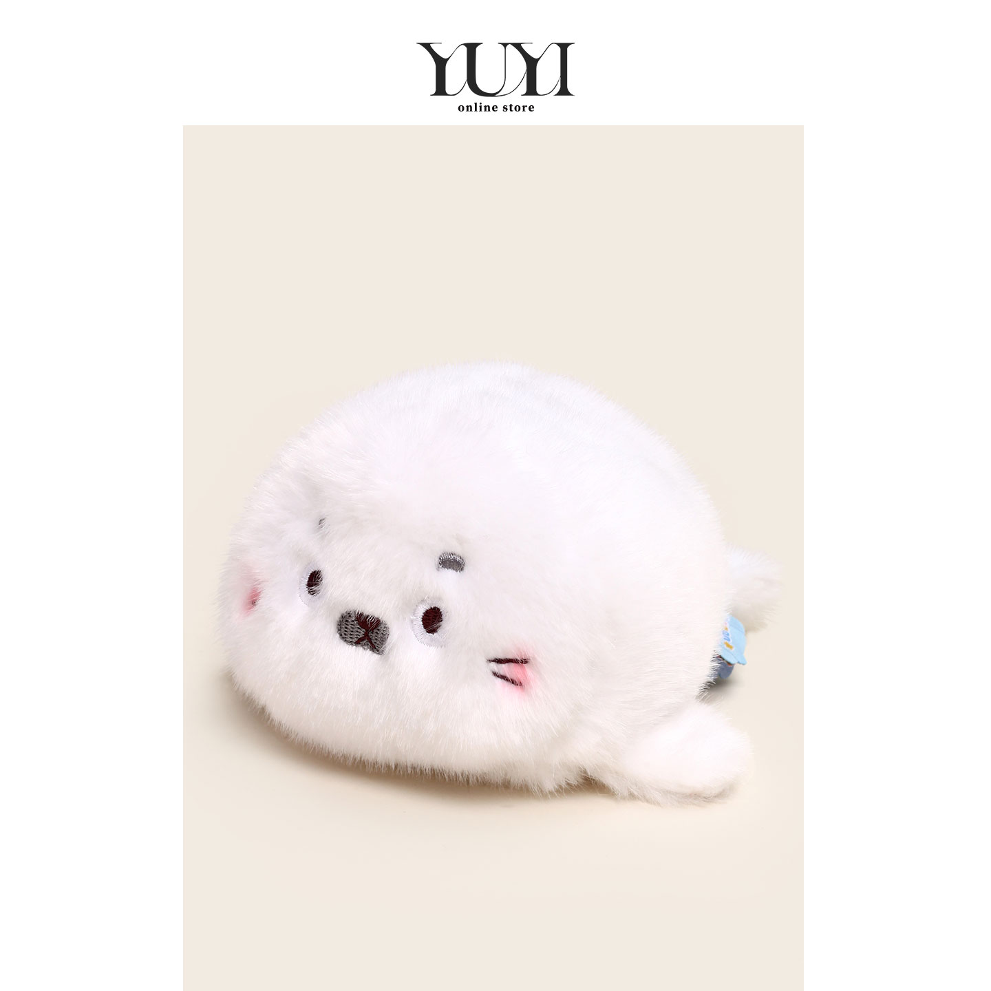 YUYI原创可爱丑萌毛绒海豹公仔娃娃掌中宝安抚治愈玩偶情侣礼物女