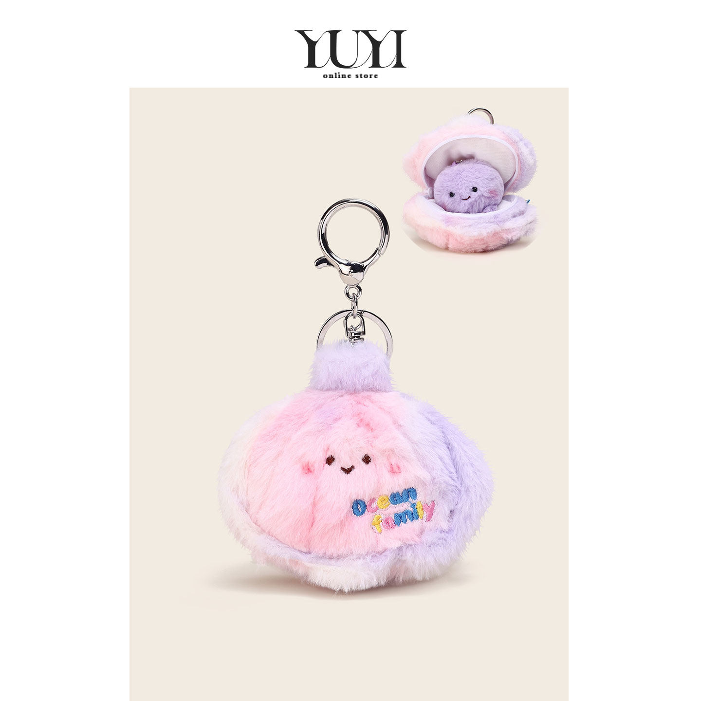 YUYI原创海洋动物贝壳章鱼包挂件