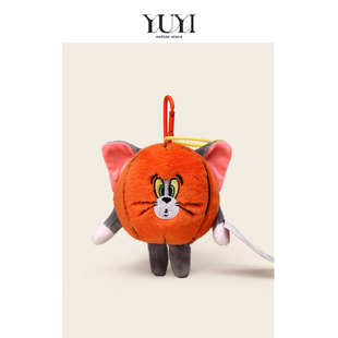 YUYI正版联名猫和老鼠杰瑞篮球毛绒公仔书包包挂件玩偶钥匙扣礼物