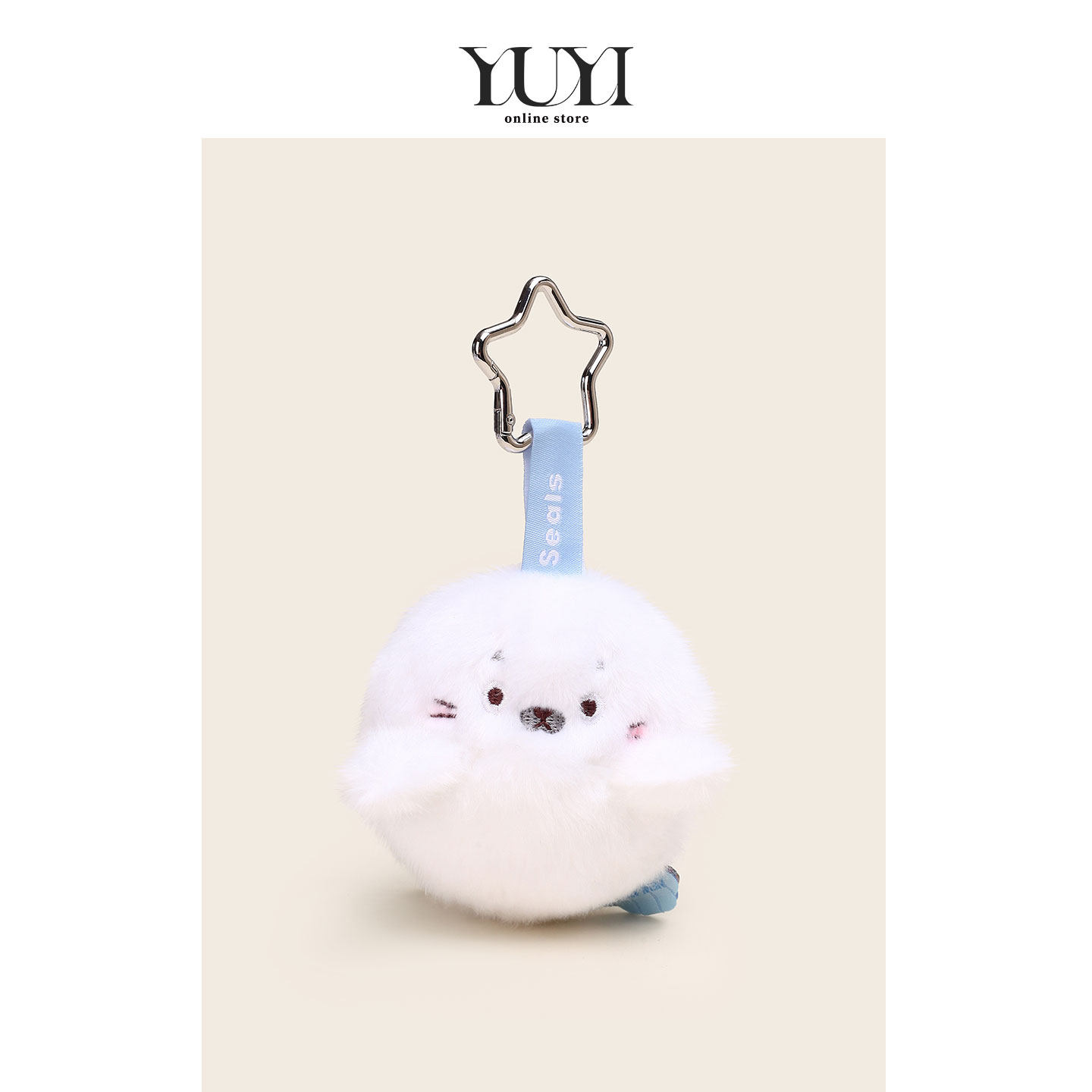 YUYI原创可爱稀奇海洋海豹企鹅毛绒公仔磁吸玩偶书包包挂件钥匙扣图片