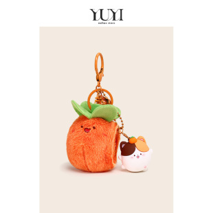 YUYI 2026马年新年礼物苹果平安喜乐书包包挂件钥匙扣女 清仓价