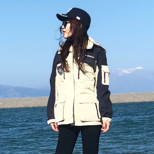 三合一可拆卸两件套滑雪登山服 秋冬季 冲锋衣外套女中长款 2025新款