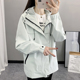 冲锋衣外套女2025春秋防风防水薄款 透气连帽夹克百搭情侣休闲风衣