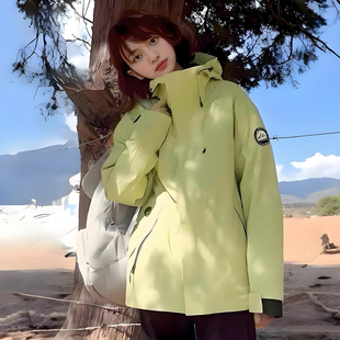 冲锋衣2025新款 女春秋冬三合一小个子防风防水进藏情侣可拆卸外套