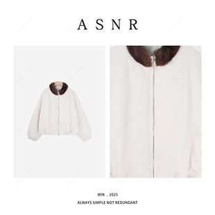 女冬季 衣长58水貂毛领短款 外套2552 BRAID