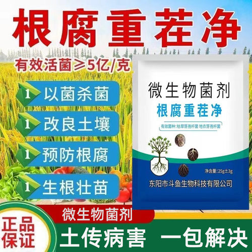 根腐重茬净微生物菌剂烂根专用肥
