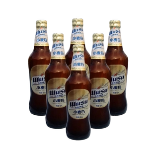 【新疆原产】乌苏小麦白啤酒瓶装465ml*6瓶 大乌苏啤酒饮料整箱批