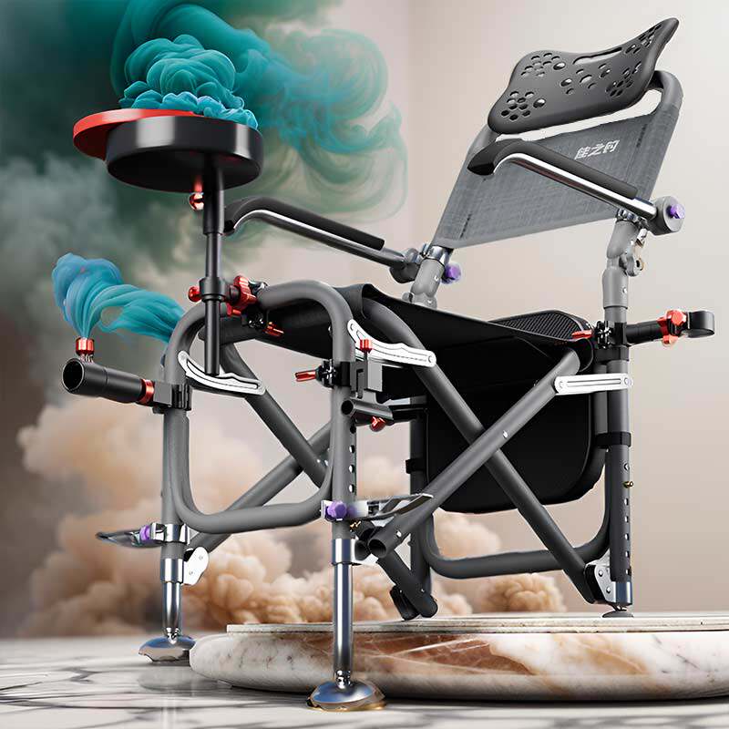 汉鼎202新款钓椅多功能野钓椅钓鱼椅子全地形折叠便携台钓椅渔具