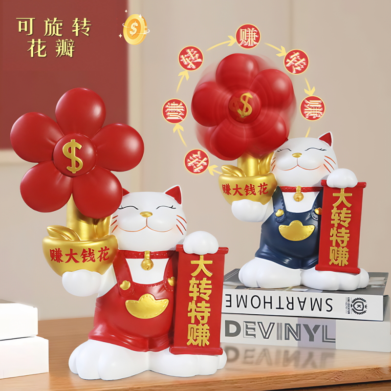 树脂大赚特赚招财猫树脂礼品摆件