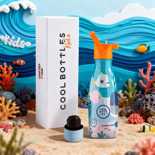 西班牙coolbottles卡通保温杯儿童运动水杯学生上学专用吸管杯女