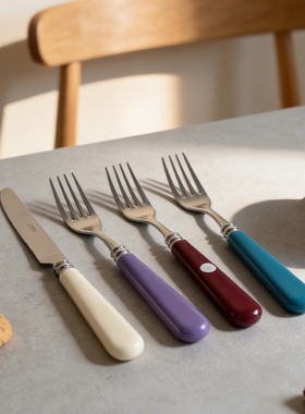 特价法国Capdeco进口不锈钢西餐刀叉三件牛排餐具套装家用咖啡勺