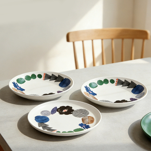 Alive仲夏夜之梦27cm陶瓷盘家用菜盘水果盘甜品盘平盘西餐盘