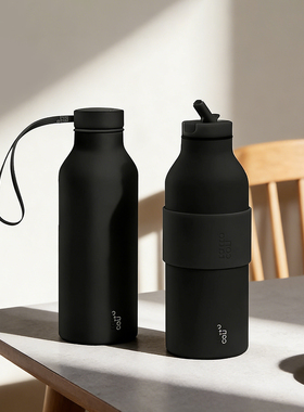 contatto双饮保温杯不锈钢户外运动水杯车载吸管直饮杯子生日礼物