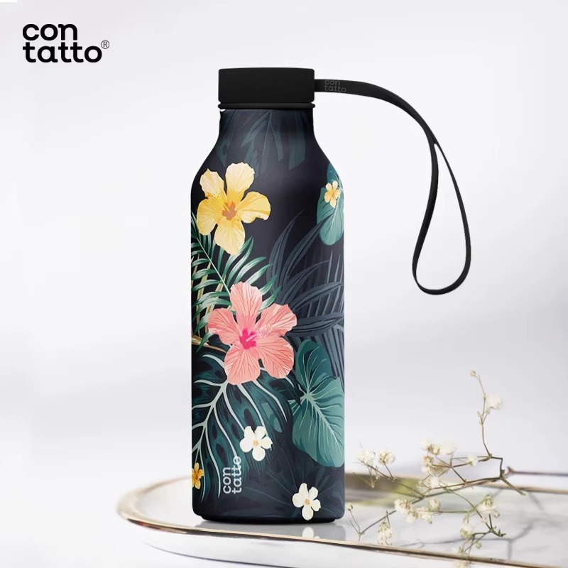 contatto保温杯男士户外运动水杯女男士车载直饮杯子高端生日礼物