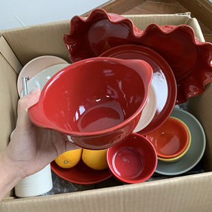 清仓特价 陶瓷双耳烤碗550ml烤箱烘焙家用碗 法国进口Emile Henry