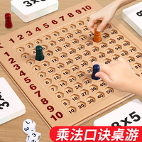 九九乘法口诀表二年级教具99桌游盘大启蒙小学生数学练习背诵神器
