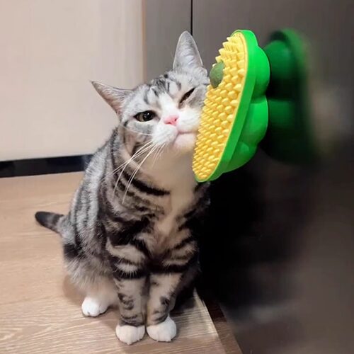 猫咪蹭痒器桌腿绑带梳贴墙角按摩小猫挠痒痒自嗨解闷玩具磨牙球