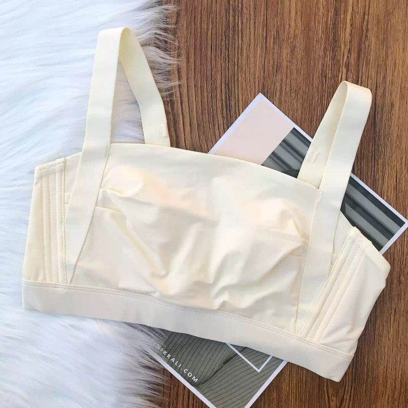 0.3CM运动无痕内衣女大胸显小薄款全罩杯抹胸收副乳防下垂文胸罩