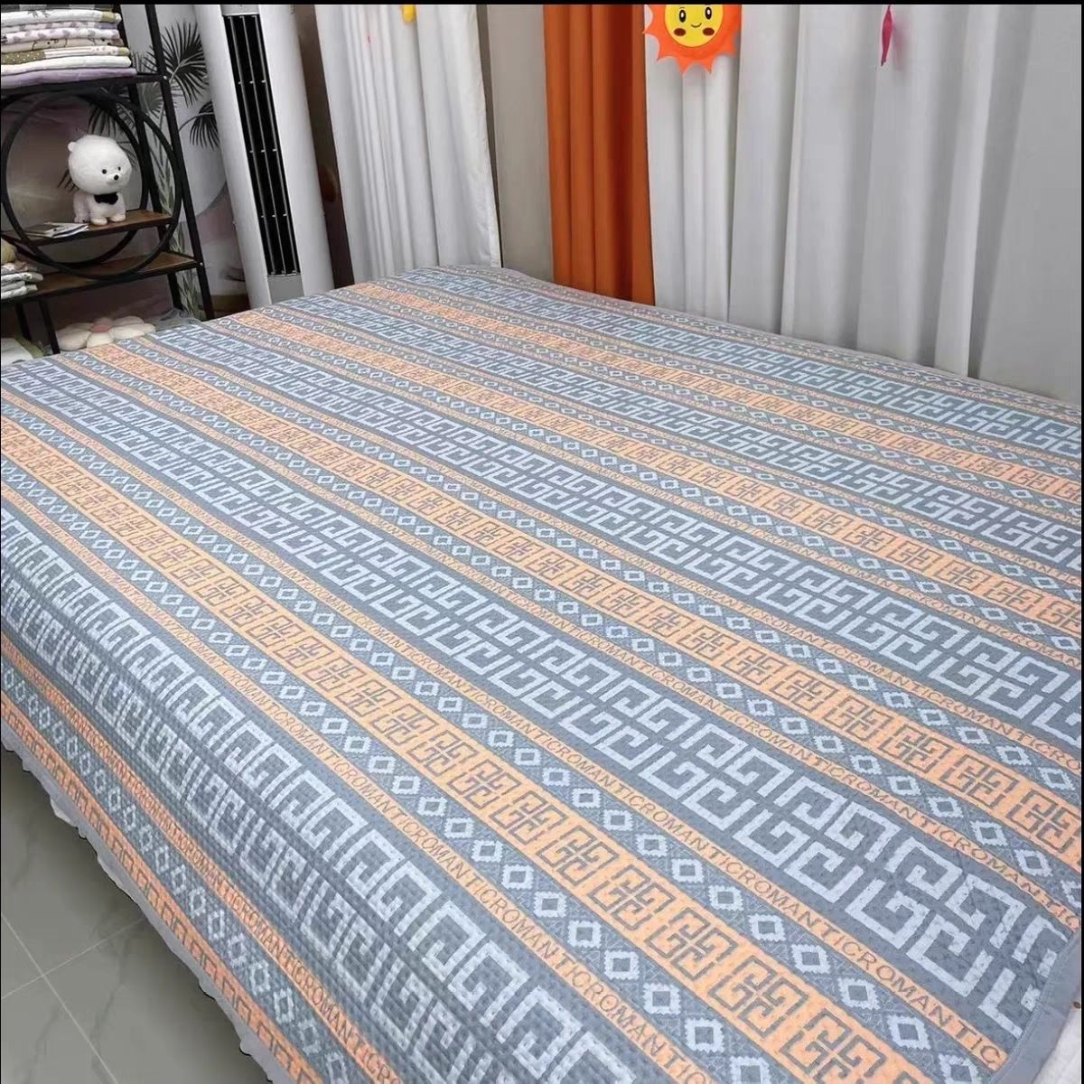 四季通用床盖榻榻米床毯农村大炕专用夹棉防滑多功能床单子炕褥子
