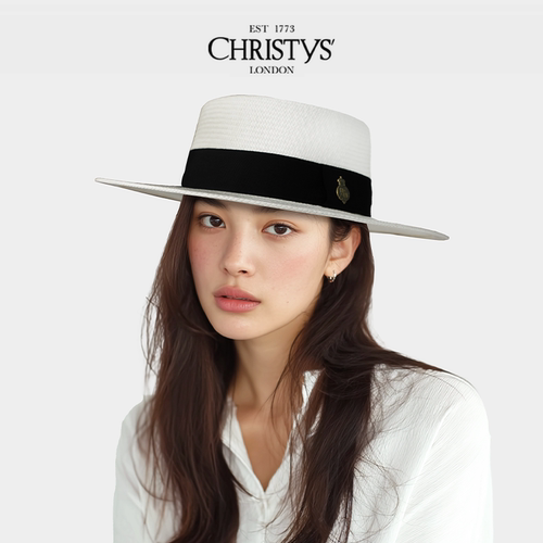 Christys巴拿马皇室平顶草帽