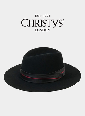 【官方正品】Christys'英国皇室品牌羊毛礼帽 英伦Fedora费多拉帽
