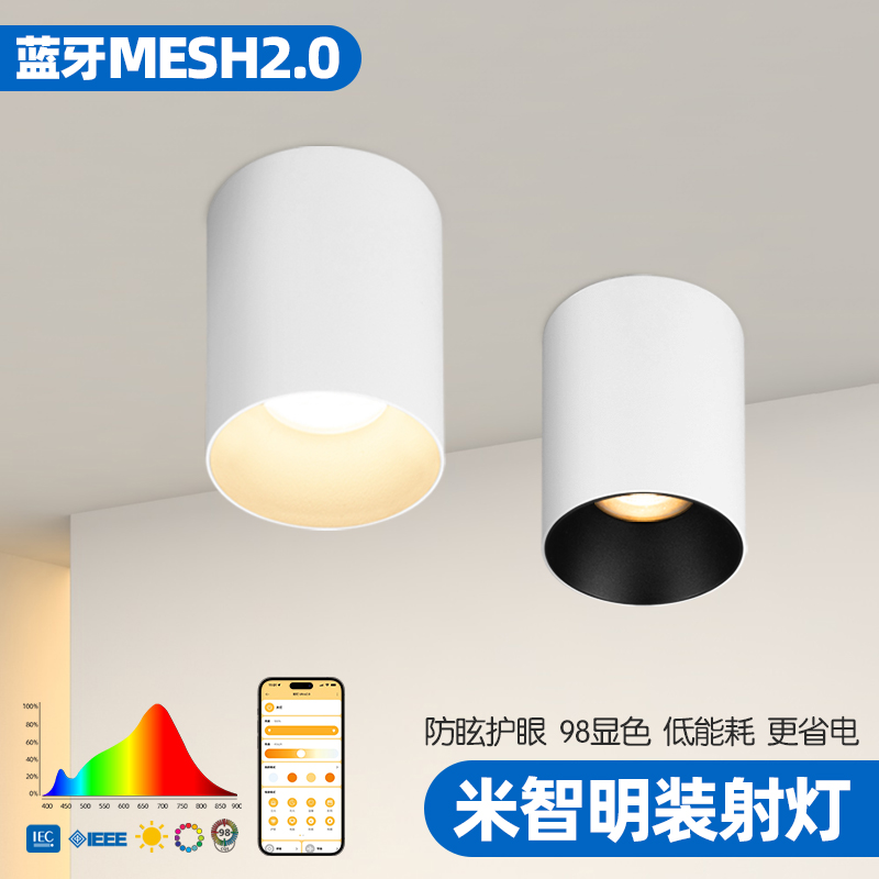 智能MESH2.0防眩全光谱-明装射灯