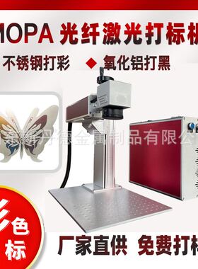 20W MOPA激光打标机 30w不锈钢打彩 Jpt 60W M7 100W激光打标机