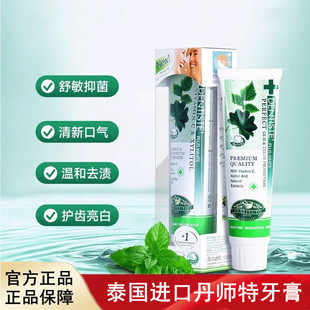 泰国进口DENTISTE丹师特牙膏薄荷持久清新口气去黄异味