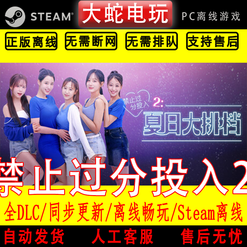 禁止过分投入2 夏日大排档 steam离线 电脑单机游戏 真人影像游戏