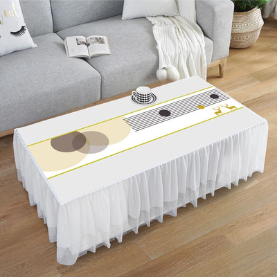 茶几桌套罩垫子桌布2022新款茶几布罩套现代简约高档全包防尘遮挡