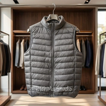 R1chma男士轻薄羽绒马甲立领排骨服新国标90鸭绒基础外穿背心运动