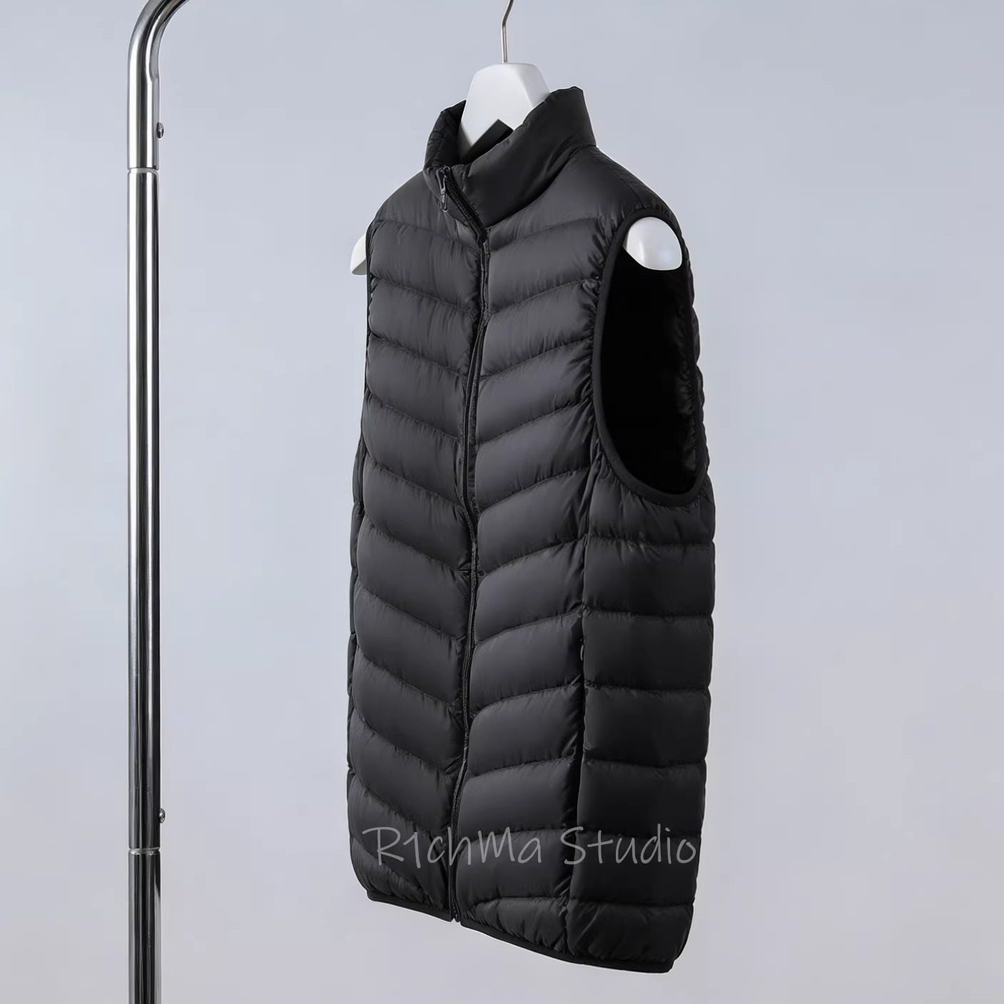 R1chma男士90白鸭绒马甲