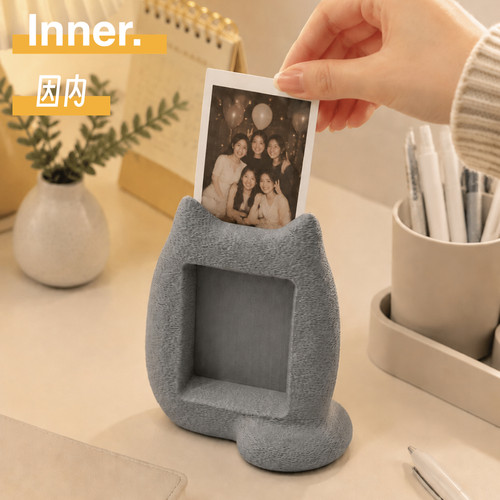 Inner.因内 Instax mini3D猫咪拍立得相框摆件3D打印桌面创意礼物