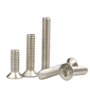 碳钢镀镍加硬十字沉头机螺钉