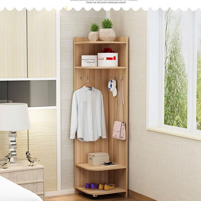 角柜衣柜弧形墙角柜转角柜角落三角客厅落地储物柜边角小型衣帽架