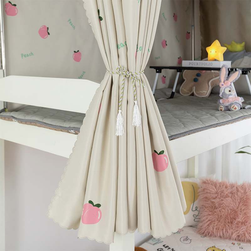 大学生宿舍床帘加厚物理遮光少女上铺下铺简约床幔男生寝室遮挡帘