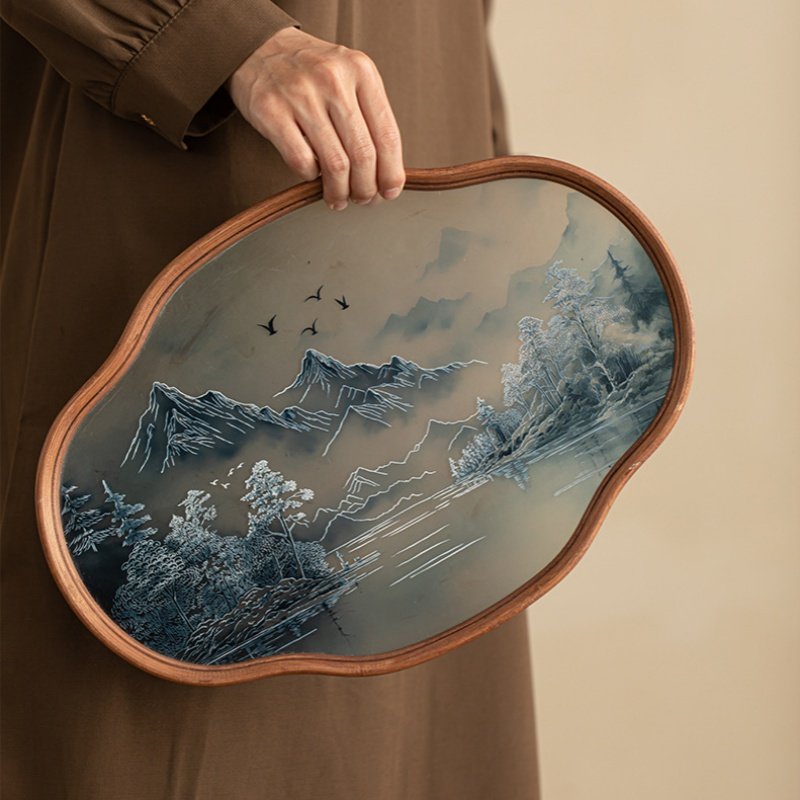 至檀[玻璃海棠接灰盘]中式香插不落灰精致高级托盘 线香香炉底座,家居饰品,香托/香盘/香座/香插,淘宝优惠券,粉丝福利购,淘宝优惠卷