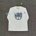 Usa Half-Circle (White) Long Sleeve