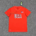 New Usa Flag Style (Red) Short Sleeves
