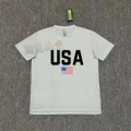 New Usa Middle Flag (Grey) Short Sleeves