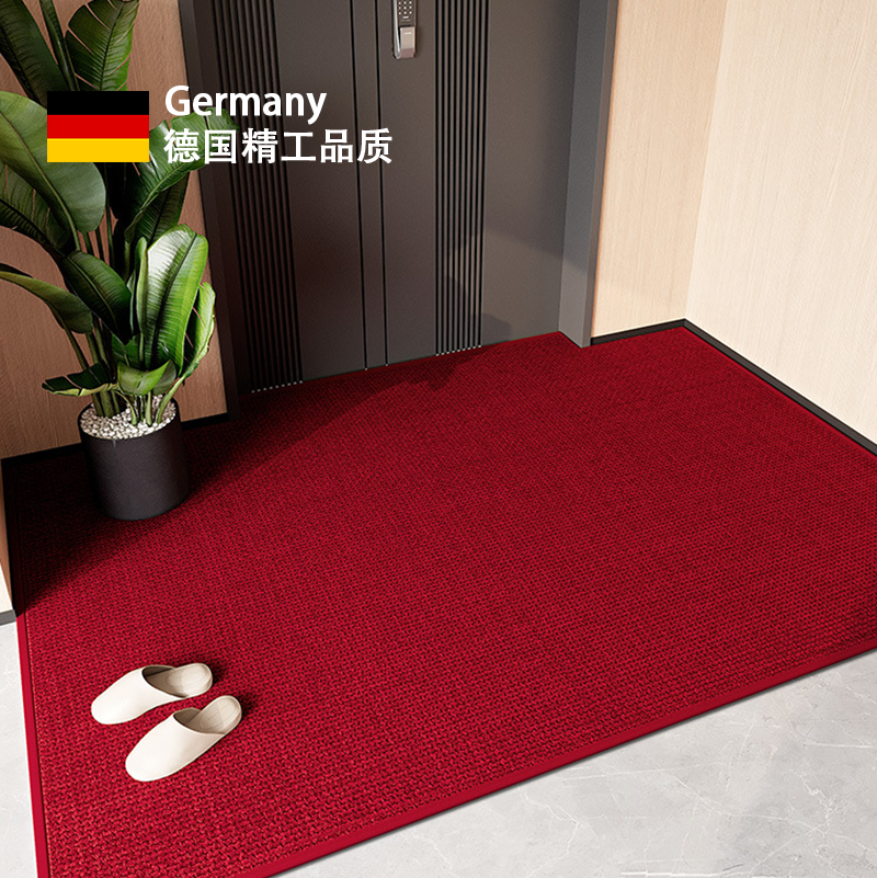 入户门地垫红色高级进门地毯防滑