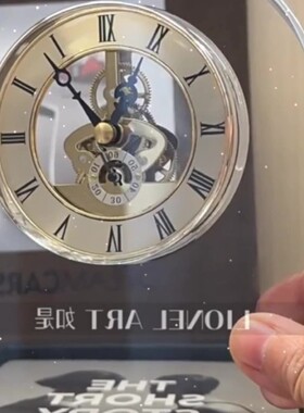 树脂工艺品时钟摆件机械座钟样板房家居玄关客厅书房桌面装饰品