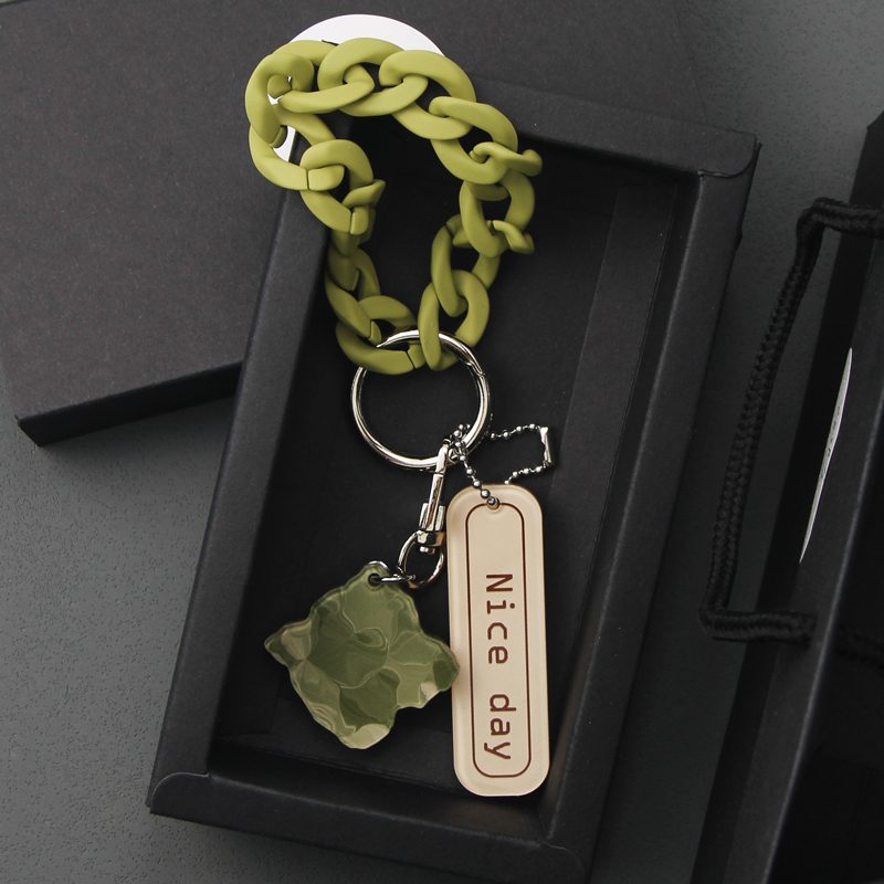 JAoZooA原创抹茶块高端精致高级感女超好看汽车钥匙扣绿色包挂件