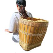 贵州家用纯手工竹背篓竹子编织移动菜篮子收纳筐精致特惠型竹制品