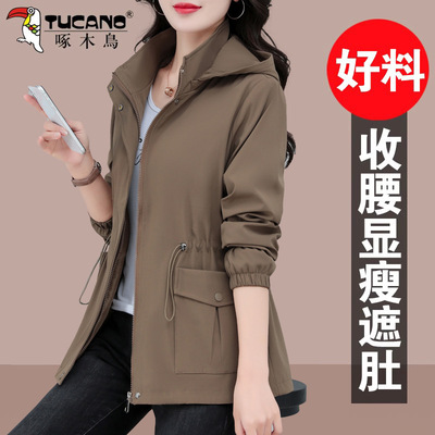 啄木鸟冲锋衣女士外套春秋季202