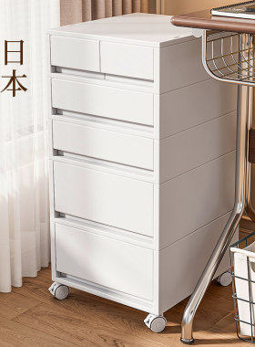 日本进口无印muj桌下收纳柜抽屉式办公室A4文件储物柜家用桌