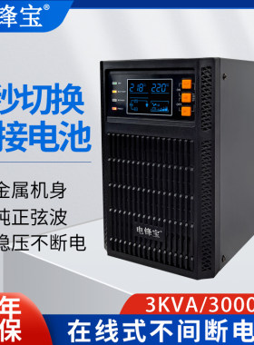 电锋宝3kva30分钟在线式ups套装